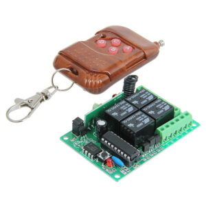 4 Channel 12V RF Relay Module with Remote
